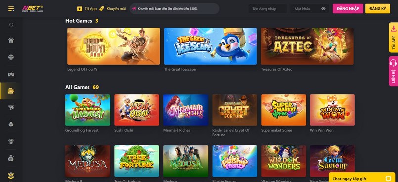 Trang web của Vf555 Games có giao diện được thiết kế rất tốt - Vf555